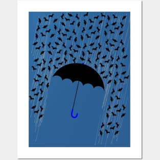 It's raining cats and dogs! Posters and Art